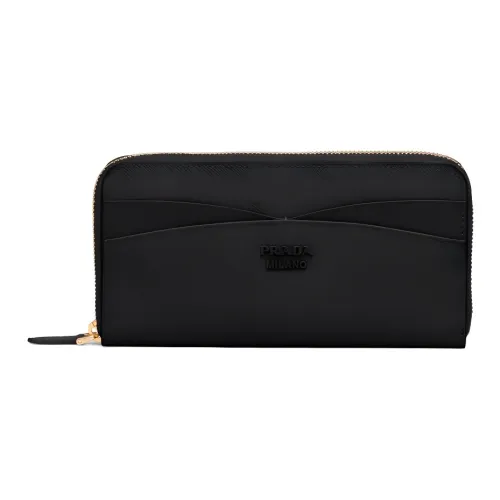 Prada Pink RUIZ Leather Schal Large Size Women's Black