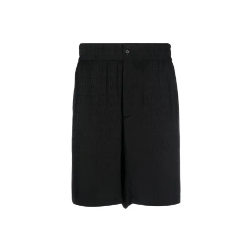 MOSCHINO Monogram Logo Printed Elastic Waist Shorts