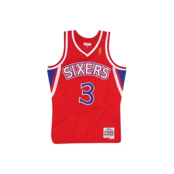 Mitchell Ness Basketball Jerseys Men Red