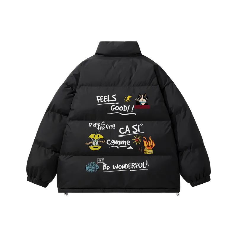 Pepe The Frog Puffer Jacket Unisex-0