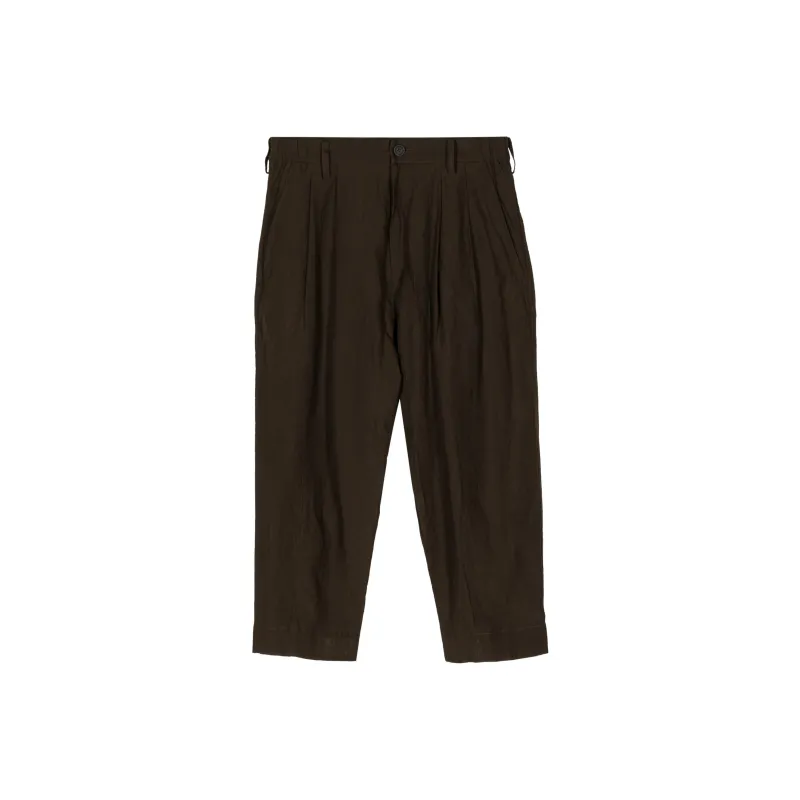 ZIGGYCHEN Linen Loose-leg Trousers-0