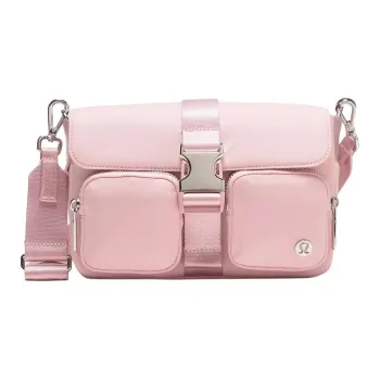 Lululemon Nylon Shoulder Bag, Crossbody Bag Women's Pink Mist