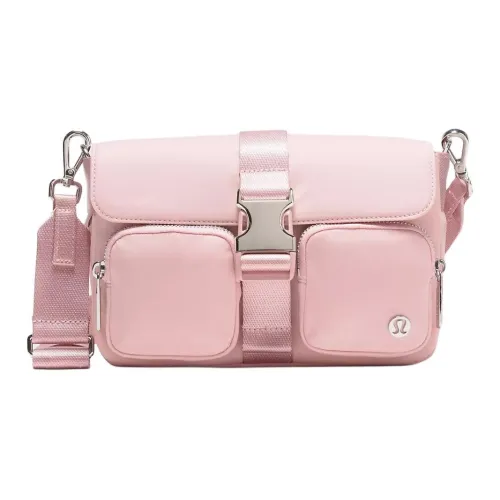 Lululemon Nylon Shoulder Bag, Crossbody Bag Women's Pink Mist