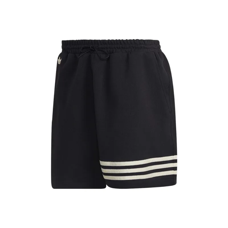 Adidas Originals Classic Three stripe Series Casual Shorts Men's Black-0
