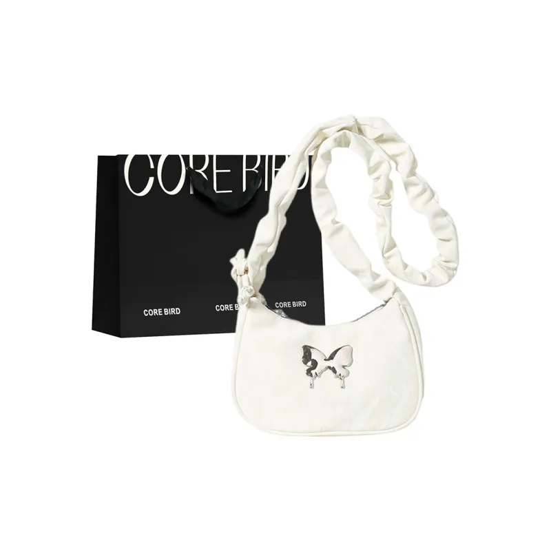 CORE BIRD PU One Shoulder Handbags Women's Pink/White/Silver/Black-14