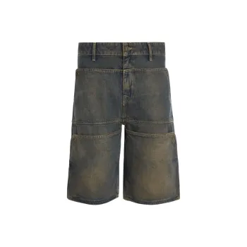 GUESS Denim Shorts Men Gray
