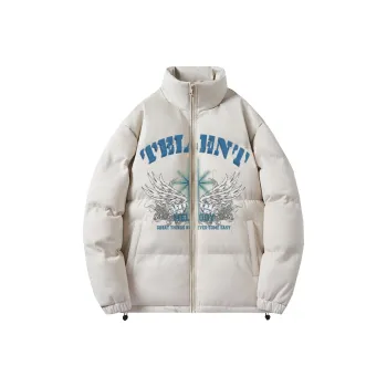 TELENT Puffer Jacket Coat Unisex White