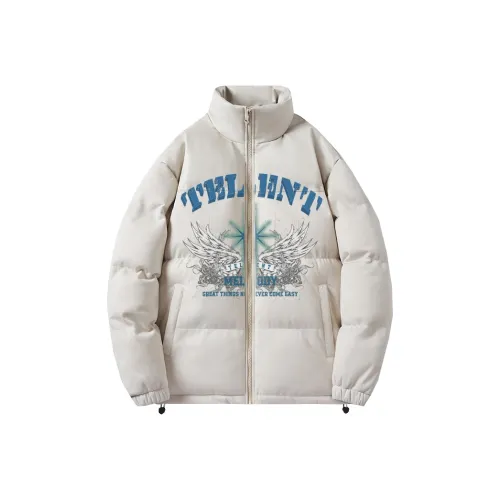 TELENT Puffer Jacket Coat Unisex White