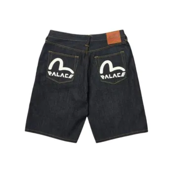 PALACE X Evisu Long Denim Short