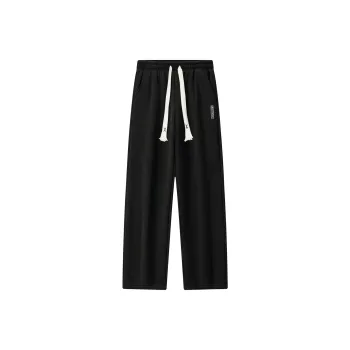 Small Columns Under The Sea Casual Pants Unisex Black
