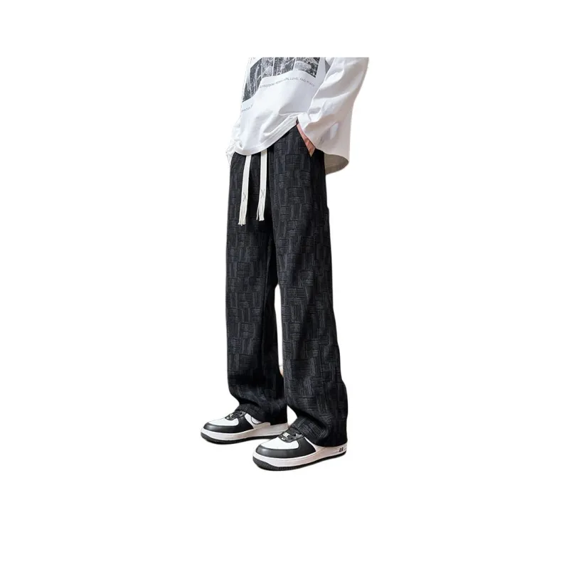 KOKO BASE Casual Pants Unisex Floral Black-0