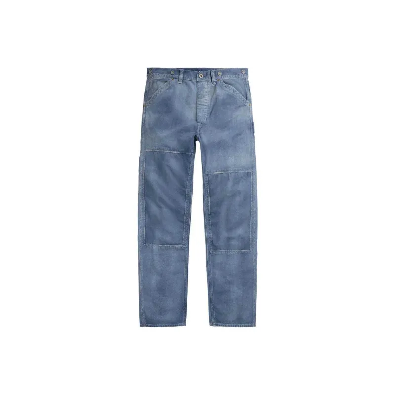 Ralph Lauren Rrl Patchwork Detail Jeans-0