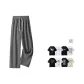 Dark Gray[Ice Silk Straight Leg Length Pants]Upgraded (Includes Short-Sleeved T-Shirt)