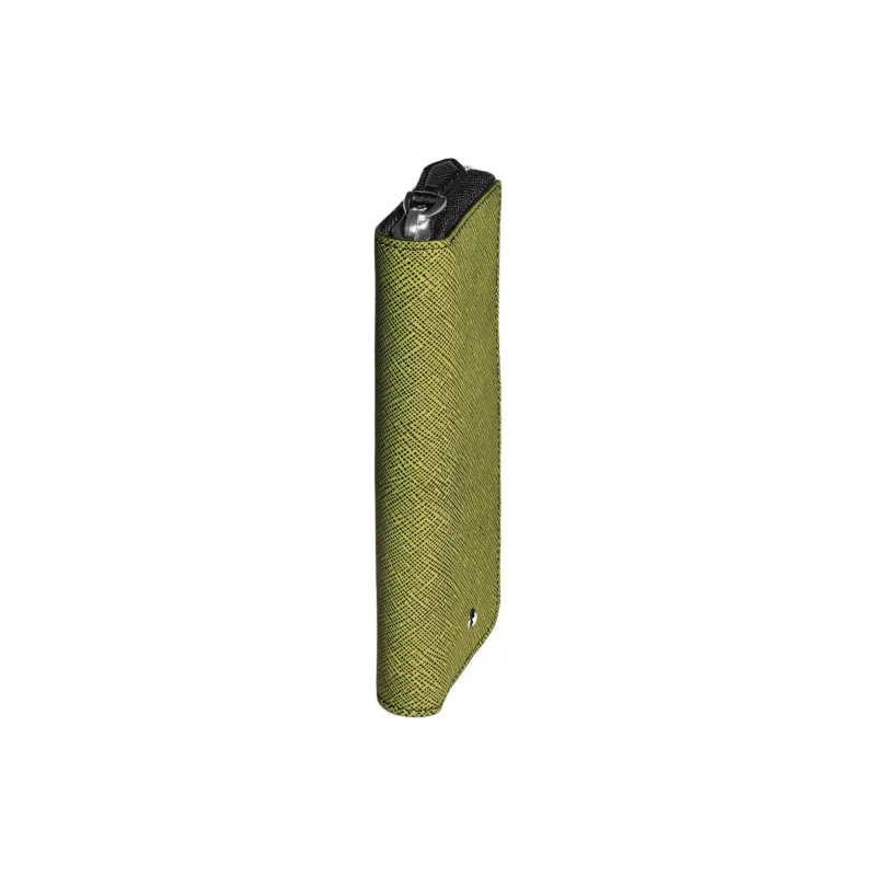 MONTBLANC Leather Pen Pouch Storage Bag Unisex Green-1