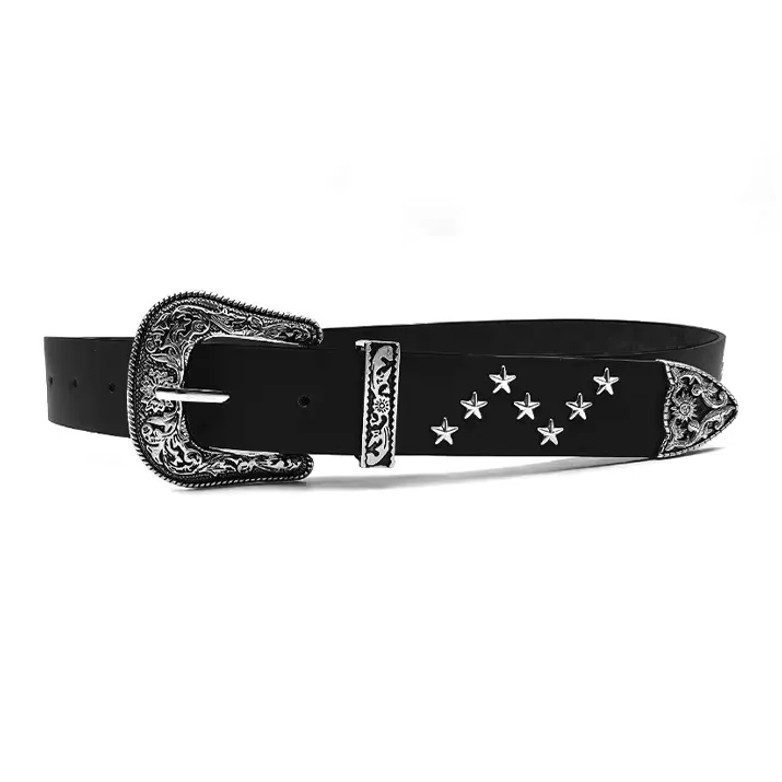 Yalu Preferred Cow Split Leather Belts Unisex Width 2.3CM-2