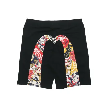 EVISU Sports Shorts Men Black