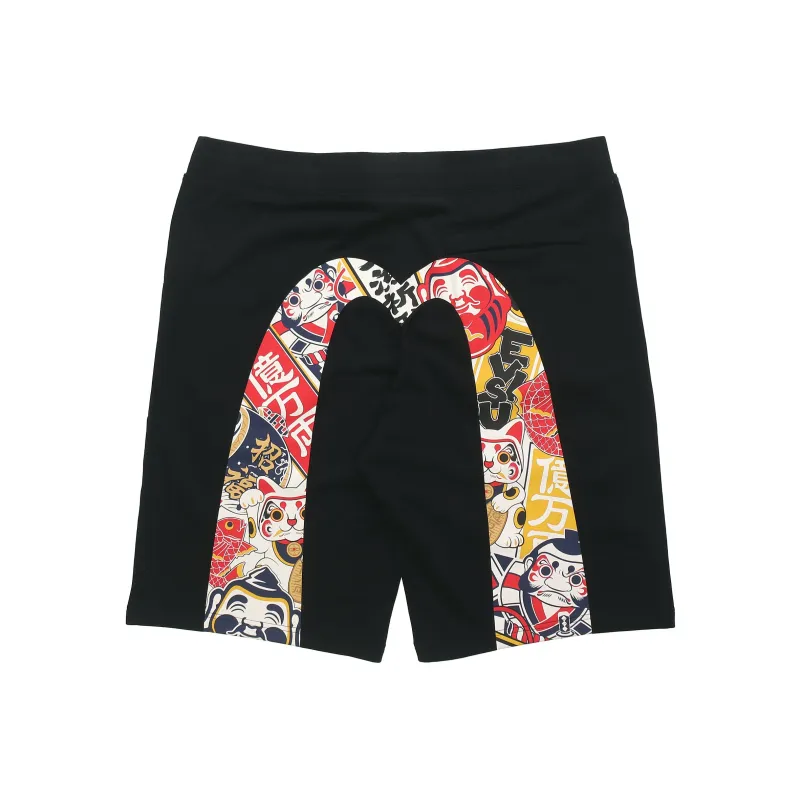 EVISU Sports Shorts Men Black-0