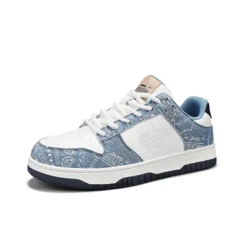 Jeep Height Increasing Abrasion Resistant Lightweight Breathable Slip Resistant Low Top Skateboard Shoes Men's