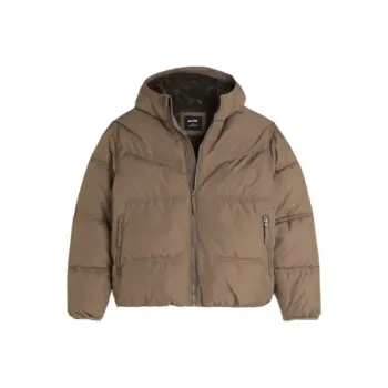 Hollister Puffer Jacket Men's Brown