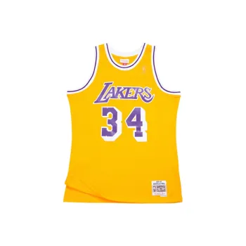 Mitchell Ness Los Angeles Lakers Home 1996 97 Shaquille O'Neal Swingman Jersey