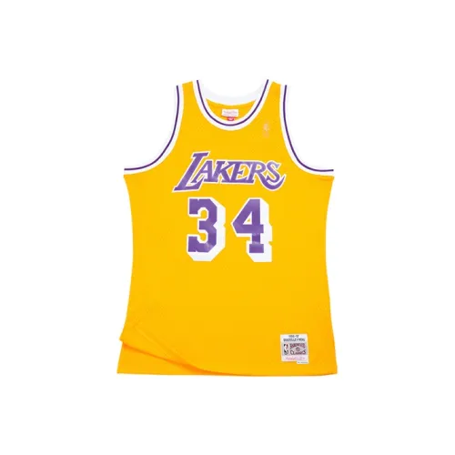 Mitchell Ness Los Angeles Lakers Home 1996 97 Shaquille O'Neal Swingman Jersey