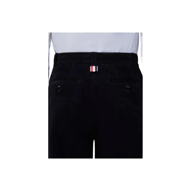 THOM BROWNE Corduroy Straight Leg Trousers-5