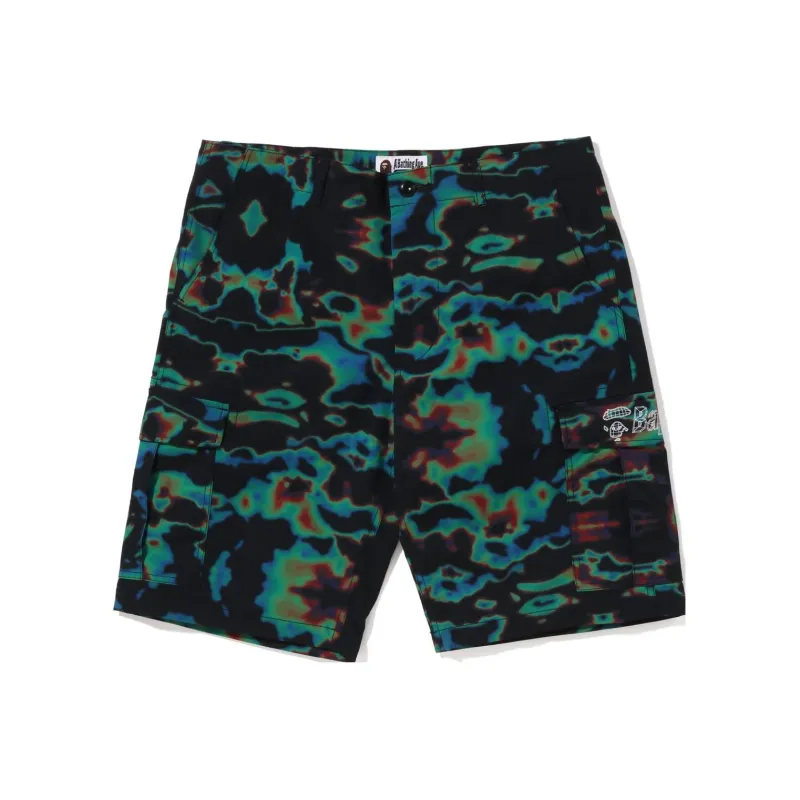 Bape Thermography Cargo Shorts-0