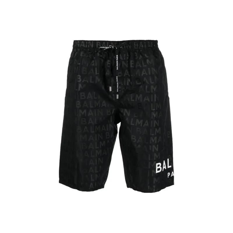 BALMAIN Casual Shorts Men Black-0