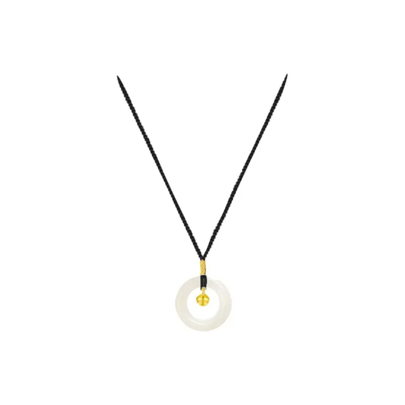 Blooming Petals White Jade Bodhi Necklaces Unisex-0