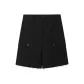 Black, Mid-Length Pants