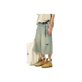 JHYQ Denim Shorts Unisex Blue