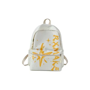 SEVENMOONS Nylon Backpack Unisex Yellow/Light Brown/Blue/Pink