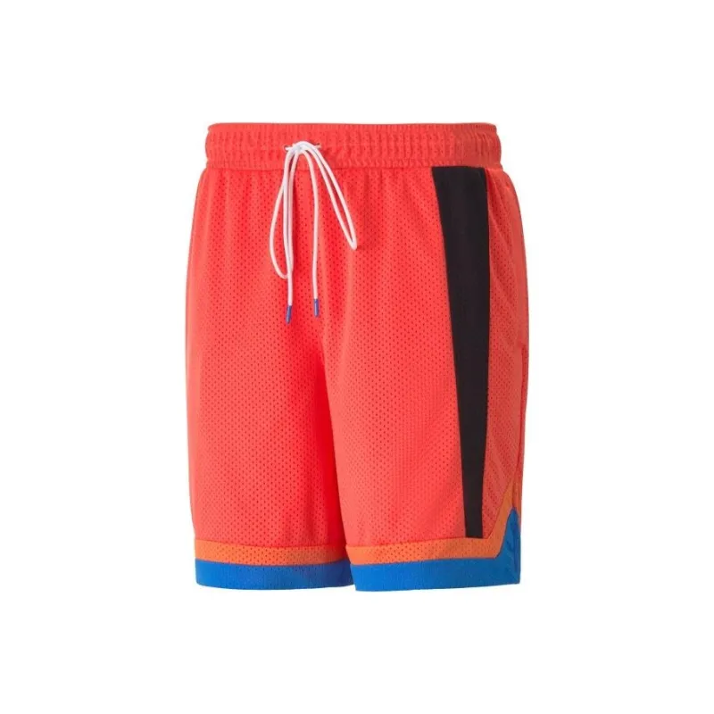PUMA Casual Shorts Men Coral Red-0