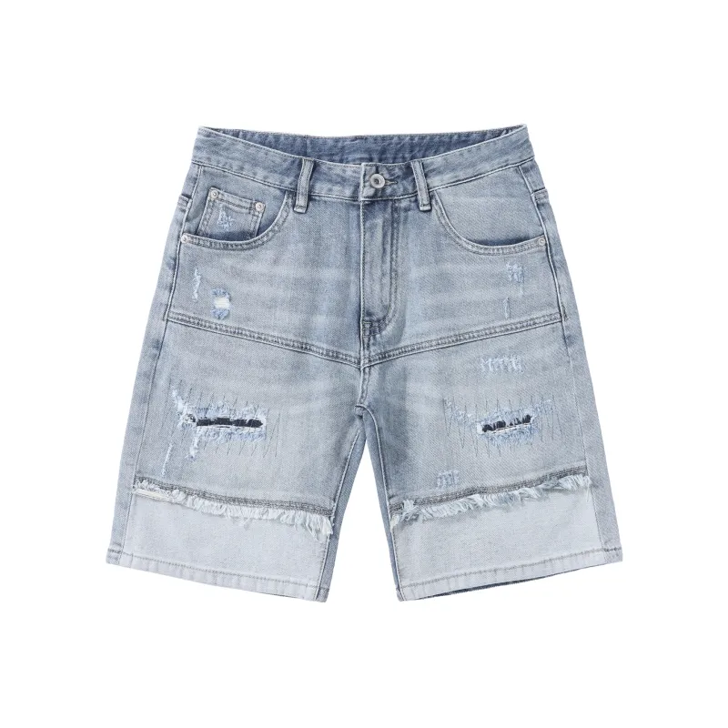 SANTASTIC Denim Shorts Men's Blue-0