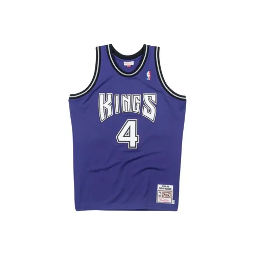 Mitchell Ness Basketball Jerseys Men Blue