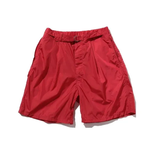 Beams Casual Shorts Men Red