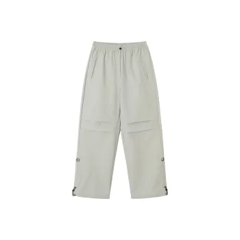 YADcrew Casual Pants Unisex Silver Gray