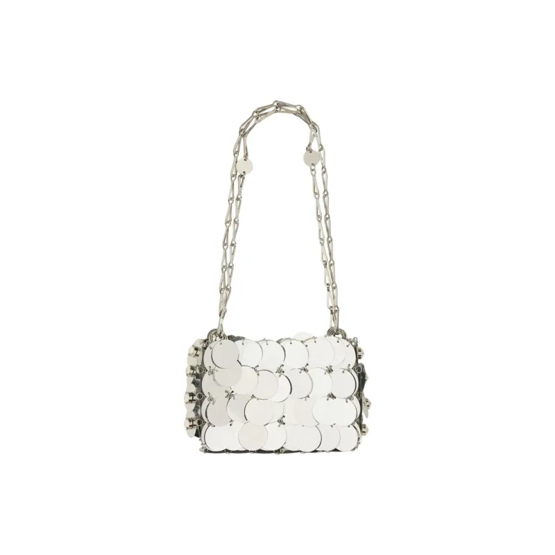 Paco Rabanne Polyester Shoulder Bag Women's Silver-1