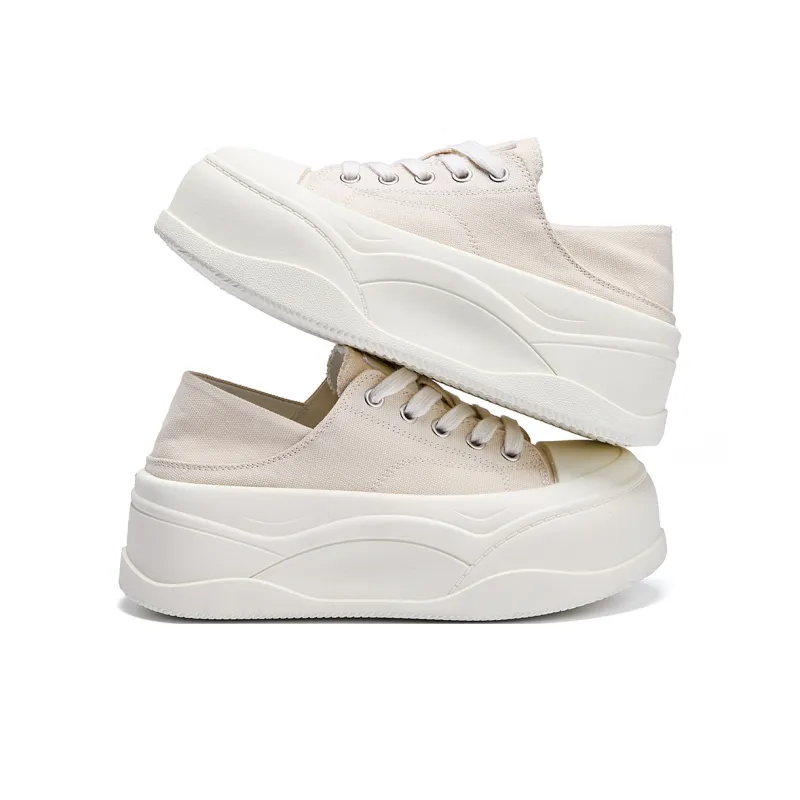 La Chapelle Cushioning, Slip Resistant, And Abrasion Resistant Low Top Casual Shoes Women's White-2