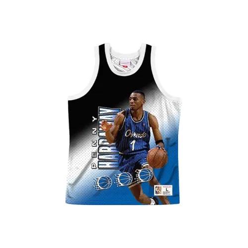 Mitchell Ness Basketball Jerseys Unisex Blue Black