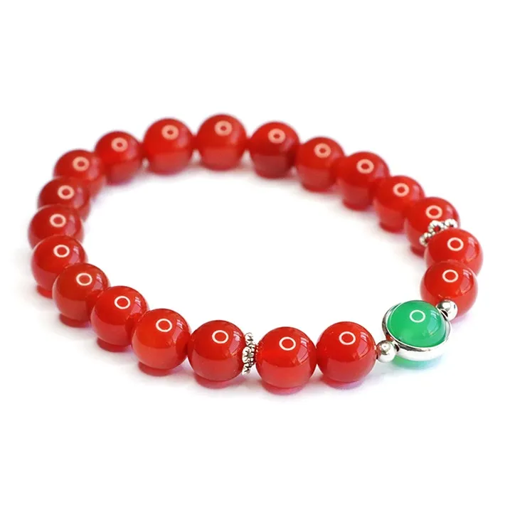 Ryukyu Natural Agate Bracelets Women's-0