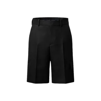 LOUIS VUITTON Tailored Wool Cargo Shorts
