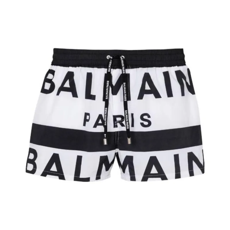 BALMAIN Swimming Shorts Men White-0