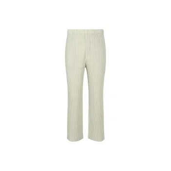 Homme Plissé Issey Miyake Casual Pants Men's Frost Gray