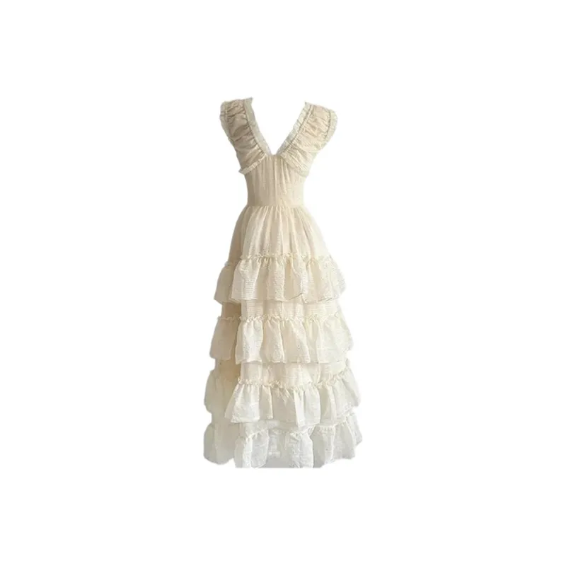 Manekniv Sleeveless Dress Women's Apricot-1