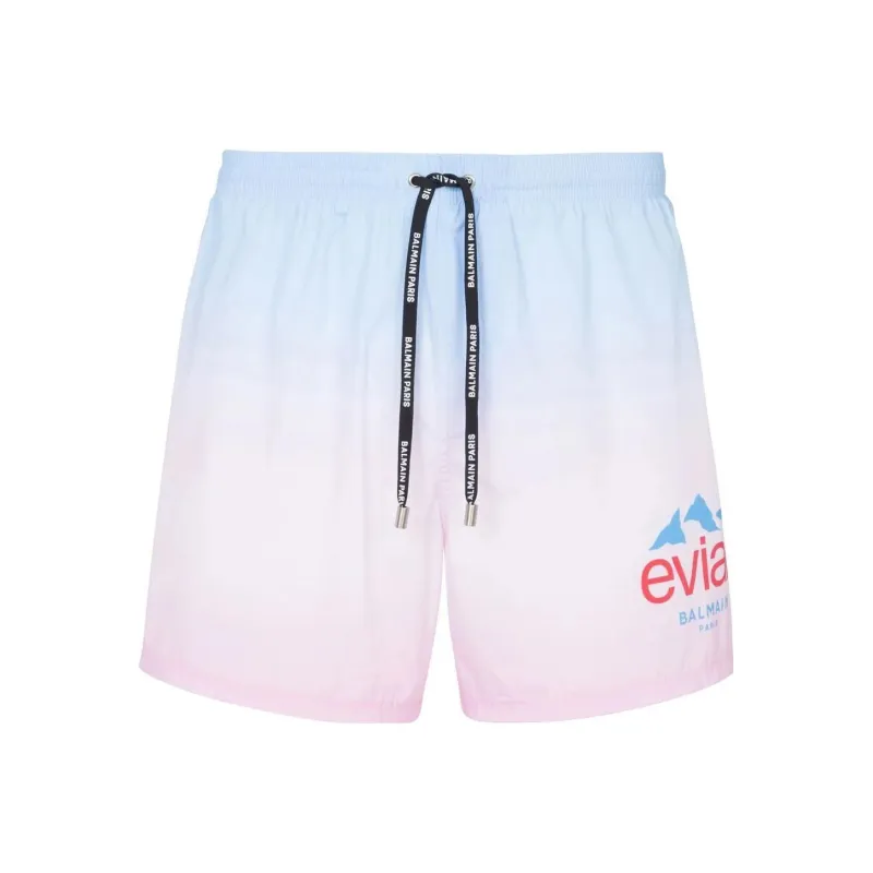BALMAIN X Evian Gradient Swim Shorts-0
