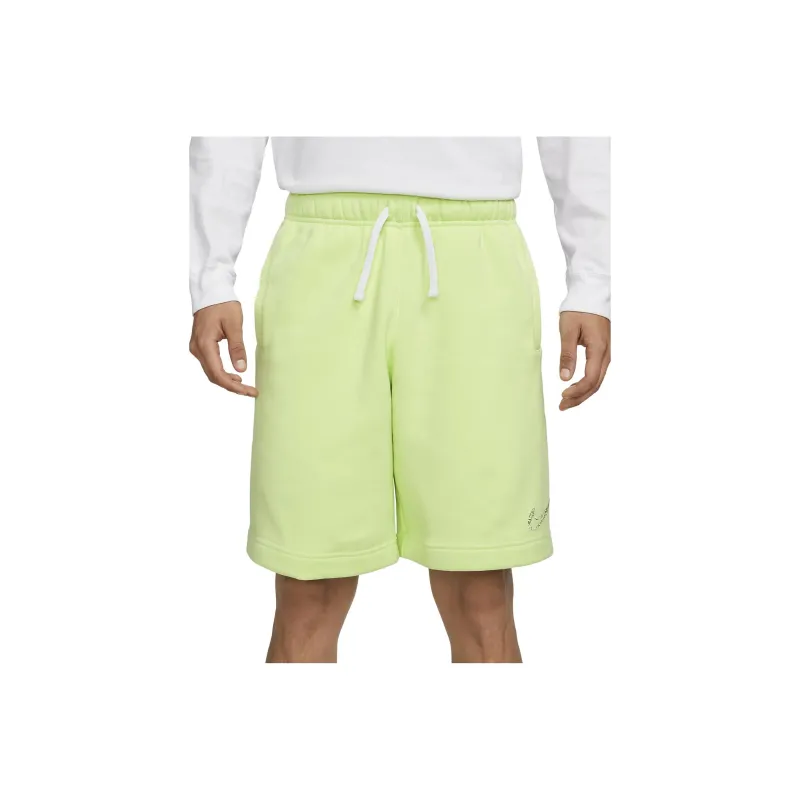 Nike Casual Shorts Men Green Yellow-0