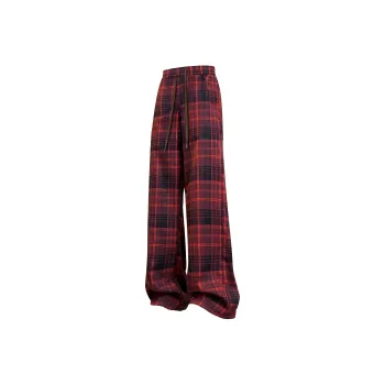 WHELVE Casual Pants Unisex Burgundy