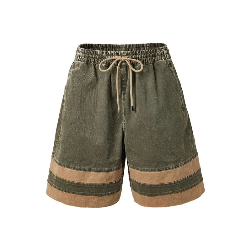 Charlie Luciano Casual Shorts Unisex Army Green-0