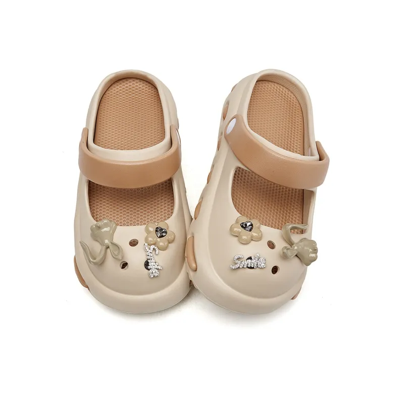 La Chapelle Clogs Women's Beige-1